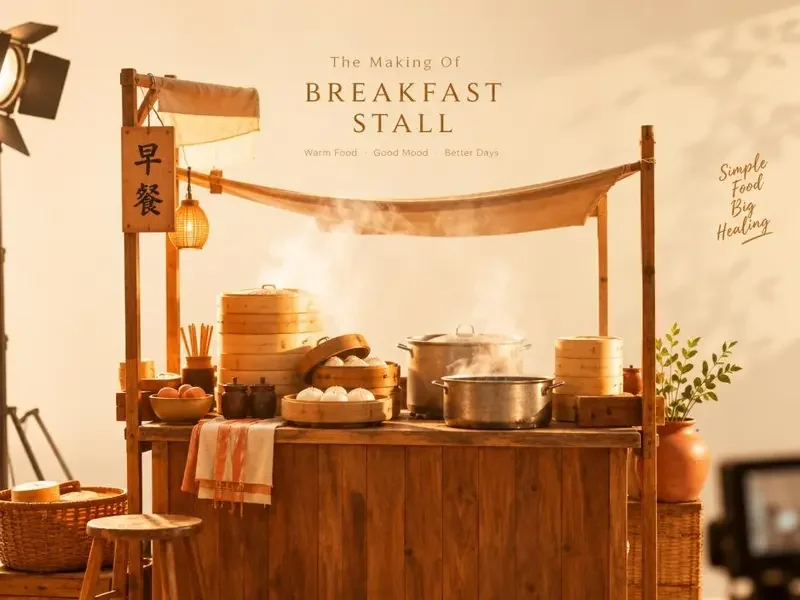 《老街早餐铺》道具特辑：烟火气从哪来 现场图片